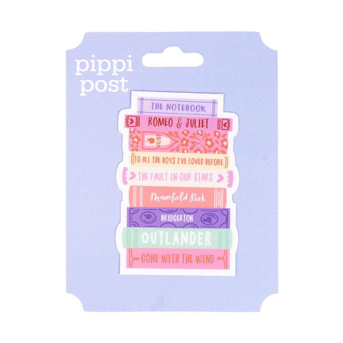 Romance Novels Book Stack Sticker